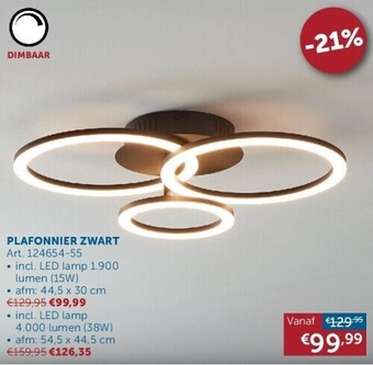 Zelfbouwmarkt Plafonnier zwart aanbieding