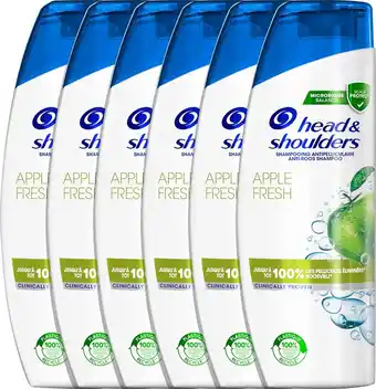 Bol.com Head & shoulders apple fresh - anti-roos shampoo - tot 100% roosvrij - voordeelverpakking 6 x 285 ml aanbieding