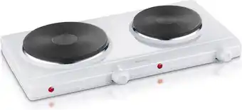 Bol.com Severin dk 1042 - dubbele kookplaat - wit aanbieding