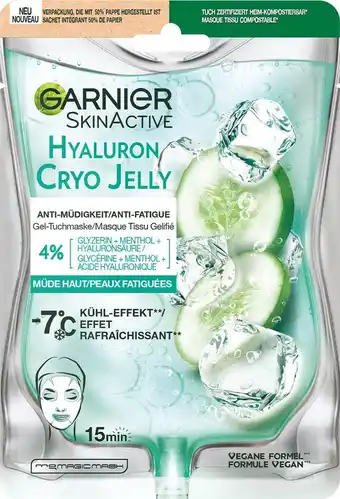 Bol.com Garnier skinactive cryo jelly anti-vermoeidheid gezichtsmasker met hyaluronzuur aanbieding