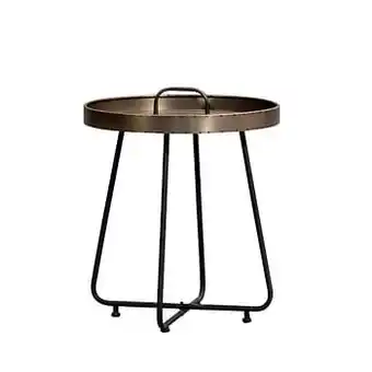 Leen Bakker Light & Living bijzettafel Nathan - 49,5x45 cm - Leen Bakker aanbieding
