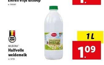 Lidl Halfvolle weidemelk aanbieding