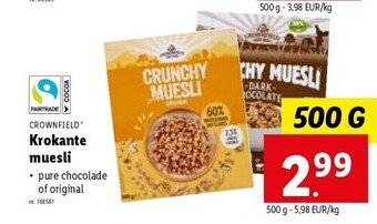 Lidl Krokante muesli aanbieding