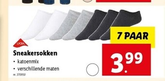 Lidl Sneakersokken aanbieding