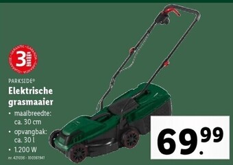 Lidl Elektrische grasmaaier aanbieding