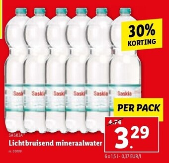 Lidl Lichtbruisend mineraalwater aanbieding