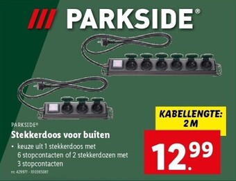 Lidl Stekkerdoos voor buiten aanbieding