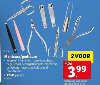 Lidl Manicure/pedicure aanbieding