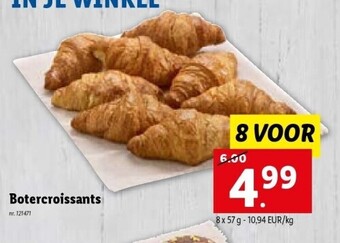 Lidl Botercroissants aanbieding