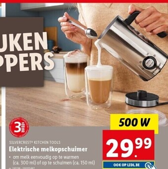 Lidl Elektrische melkopschuimer aanbieding
