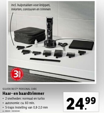 Lidl Haar- en baardtrimmer aanbieding