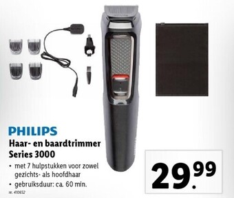 Lidl Haar- en baardtrimmer series 3000 aanbieding