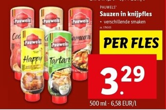 Lidl Sauzen in knijpfles aanbieding