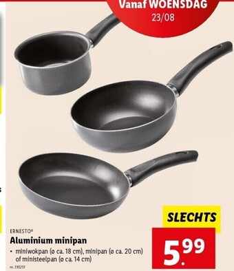 Lidl Aluminium minipan aanbieding