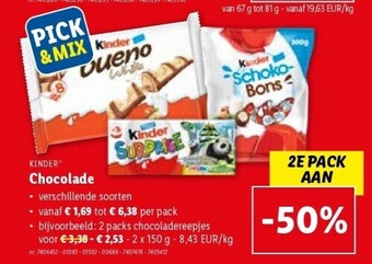 Lidl Chocolade aanbieding