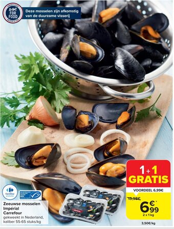 Carrefour Market Zeeuwse mosselen Impérial aanbieding