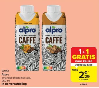 Carrefour Market Caffè Alpro 250 ml aanbieding