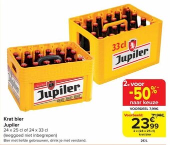 Carrefour Market Krat bier aanbieding