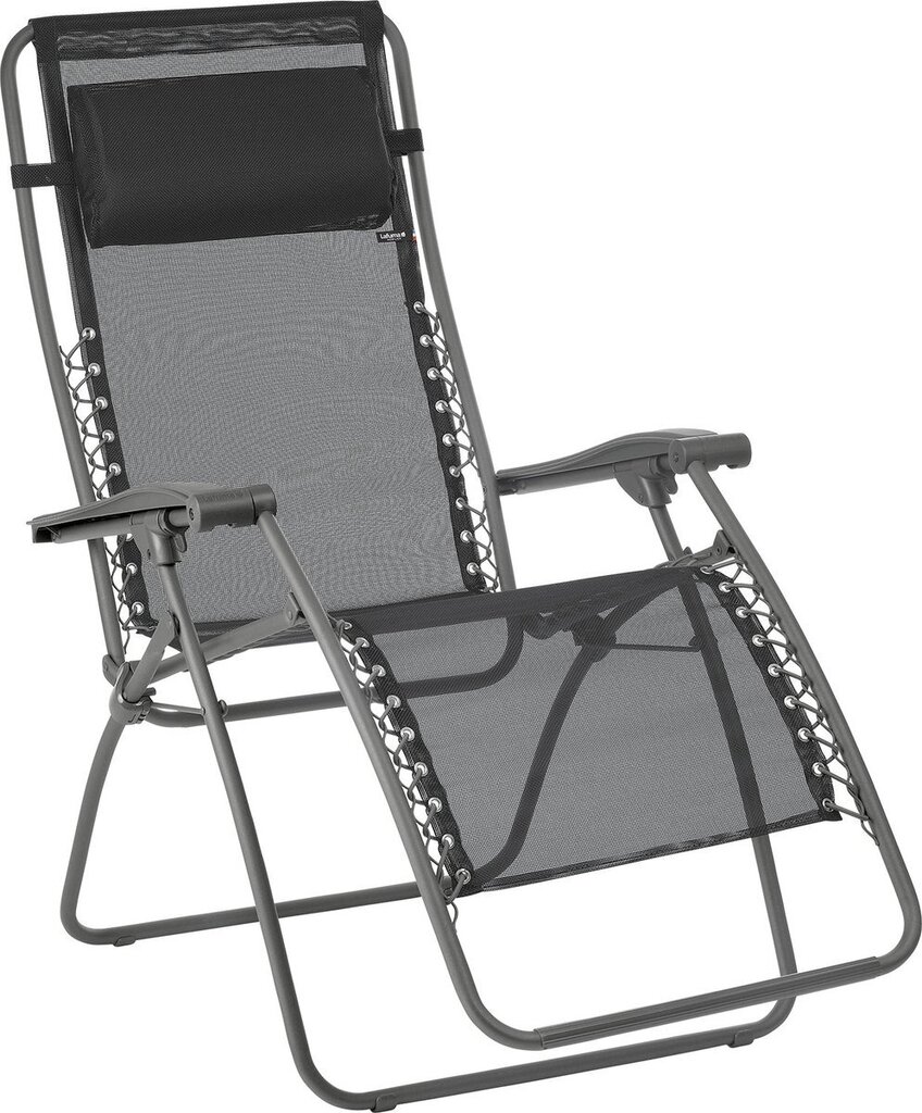 Bol.com Lafuma rsxa clippe - relaxstoel - inklapbaar - traploos verstelbaar - zero gravity - black aanbieding