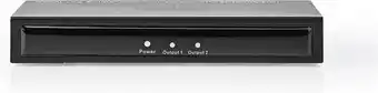 Bol.com Nedis hdmi™-splitter - 2 poort(en) - hdmi™ input - 2x hdmi™ output - 4k@30hz - 3.4 gbps - metaal - antraciet aanbieding