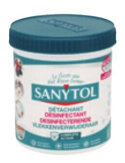 Colruyt Sanytol Desinfecterende vlekkenverwijderaar Complete Action 450 g aanbieding