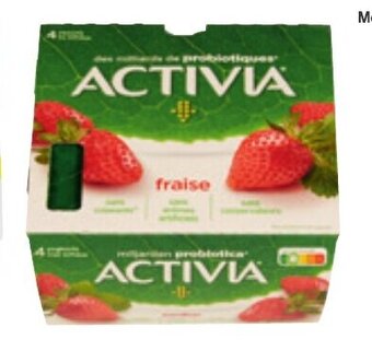 Colruyt Danone Activia Aardbei 4 x 125 g aanbieding