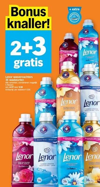 Albert Heijn Lenor wasverzachters aanbieding