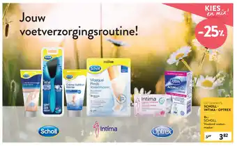 Di De Gamma's Scholl- Intima - Optrex aanbieding