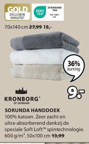 Sorunda handdoek