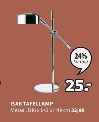 Jysk Isak tafellamp aanbieding