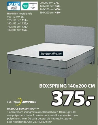 Jysk Basic c5 boxspring aanbieding