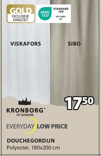 Jysk Douchegordijn aanbieding