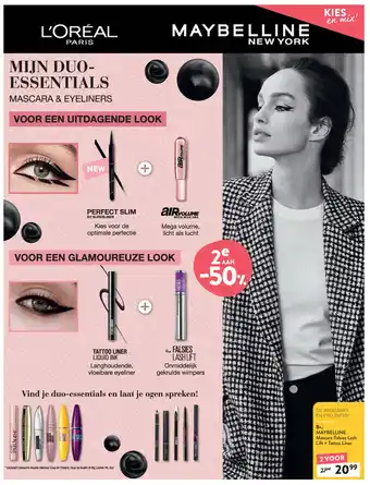 Di De Mascara's En Eyeliners Maybelline Mascara Falsies Lash Lift + Tattoo Liner aanbieding