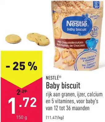 ALDI Baby biscuit 150g aanbieding