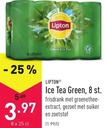 ALDI Ice tea green 8x25cl aanbieding