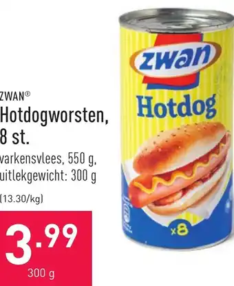 ALDI Hotdogworsten 300g aanbieding
