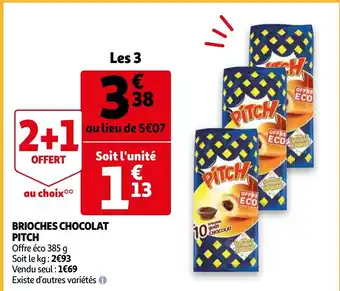Auchan Brioches Chocolat Pitch aanbieding