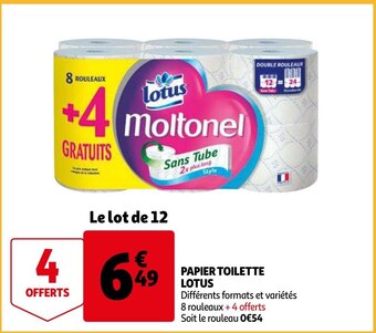 Auchan Papier Toilette Lotus aanbieding