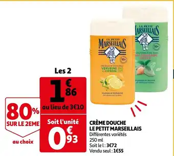 Auchan Crème Douche Le Petit Marseillais aanbieding
