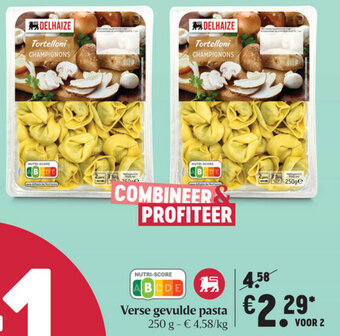 Delhaize Verse gevulde pasta aanbieding