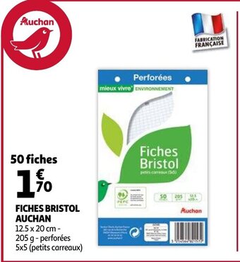 Fiches Bristol Auchan