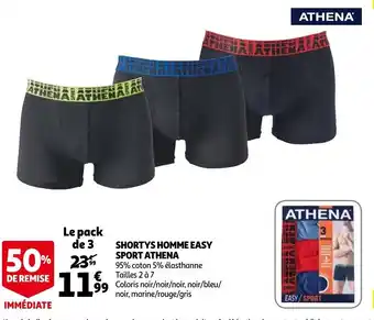 Auchan Shortys Homme Easy Sport Athena aanbieding