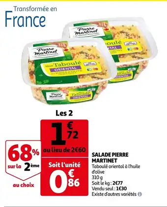 Auchan Salade Pierre Martinet aanbieding