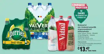 Delhaize Bruisend of nief-bruisend natuurlijk of gearomatiseerd mineraalwater aanbieding