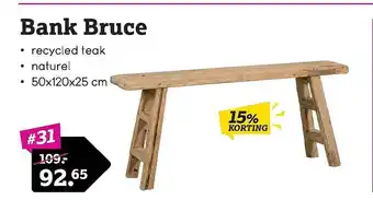 Bank Bruce 15% Korting