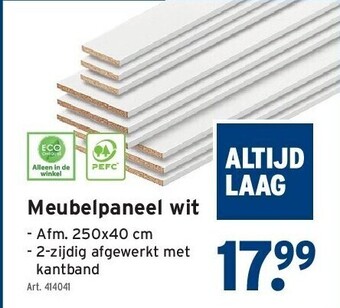 Meubelpaneel wit