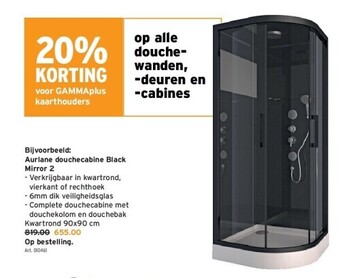Op alle douchewanden, -deuren en -cabines