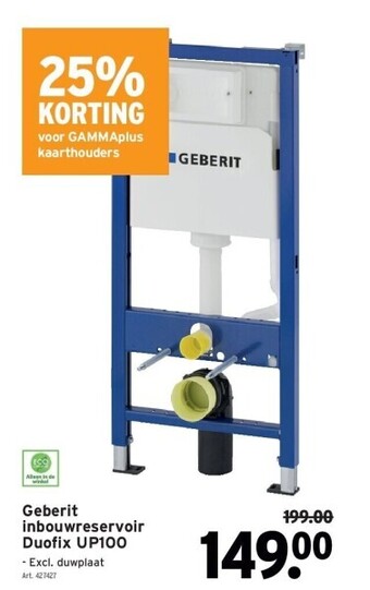 GAMMA Geberit inbouwreservoir duofi x up100 aanbieding