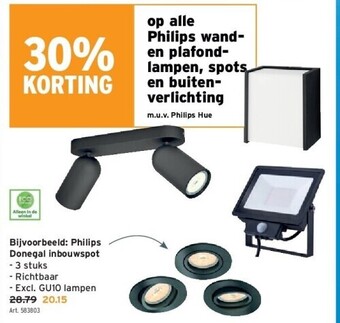 GAMMA Philips donegal inbouwspot aanbieding