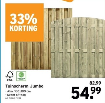 GAMMA Tuinscherm jumbo aanbieding